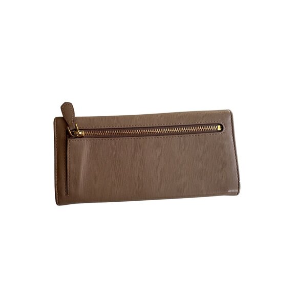 PRADA Cammeo Camel Saffiano Leather Clutch Long Wallet - Picture 6 of 11